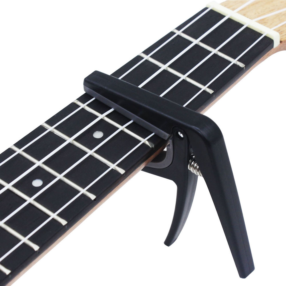 Musical Instrument Hawaii - Capo per Ukulele Professionale Nero, Morsetto