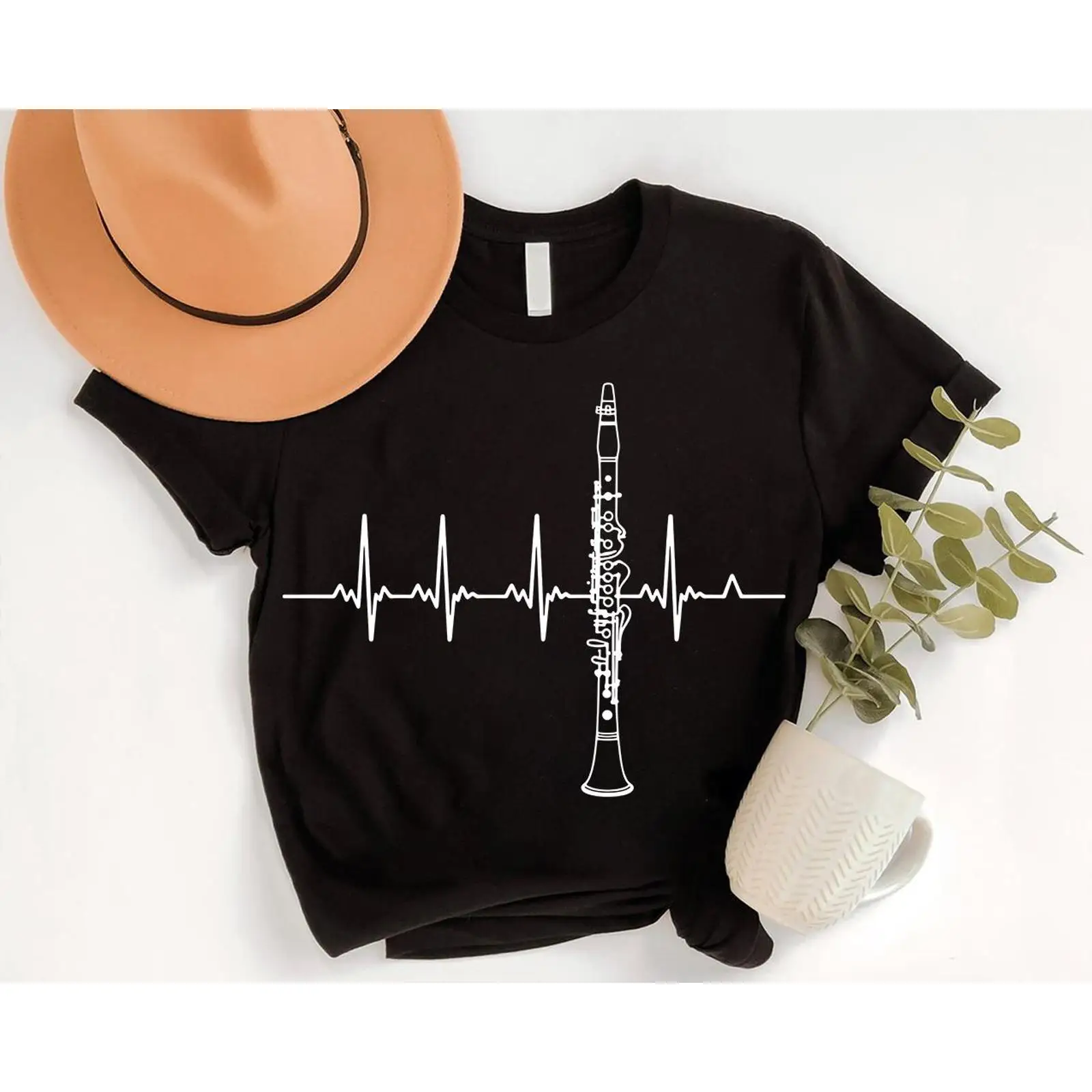 Musical Instrument In Orchestra - Maglietta Clarinet HeartbeaT per amanti della