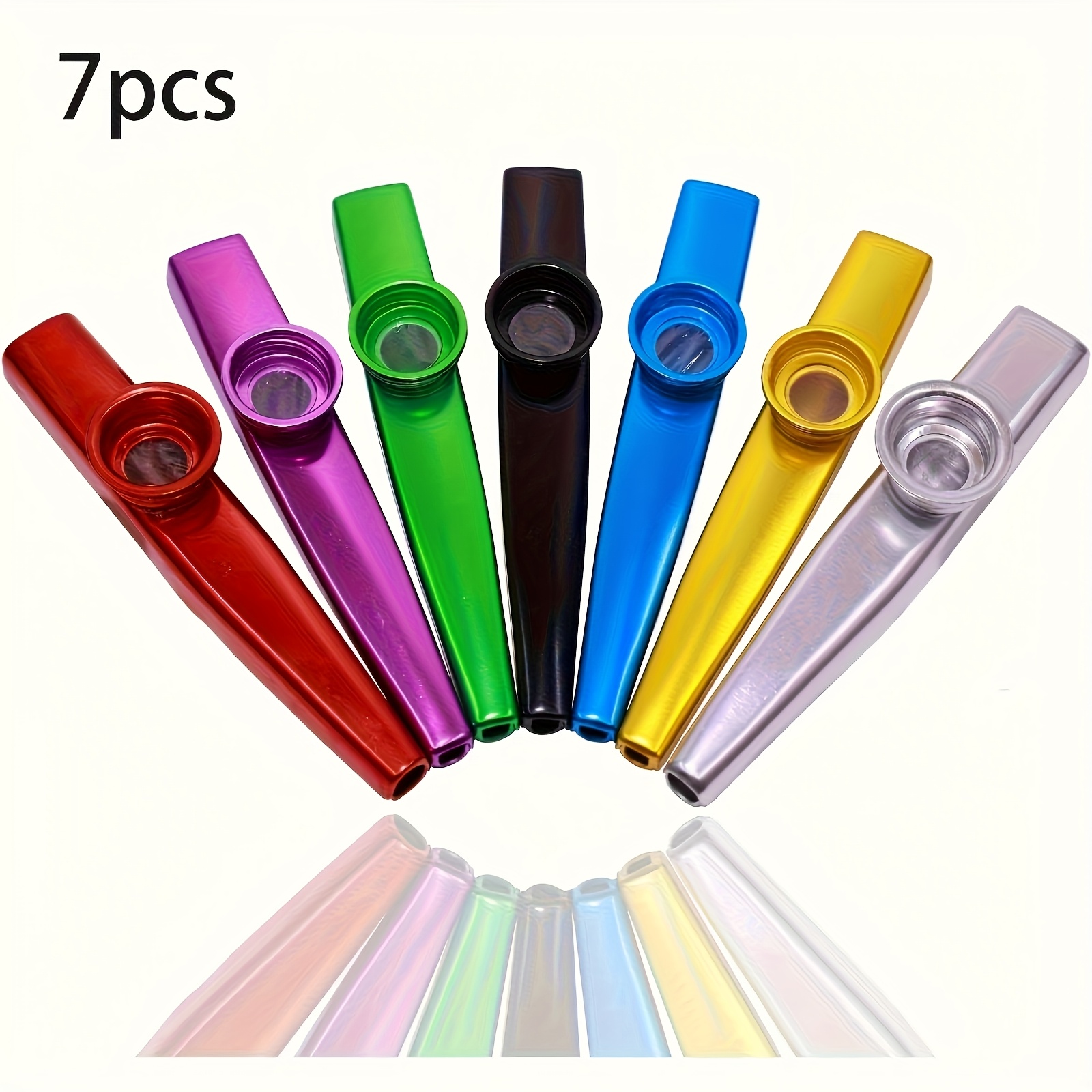 Musical Instrument Art - 7 pezzi Kazoos in metallo dal