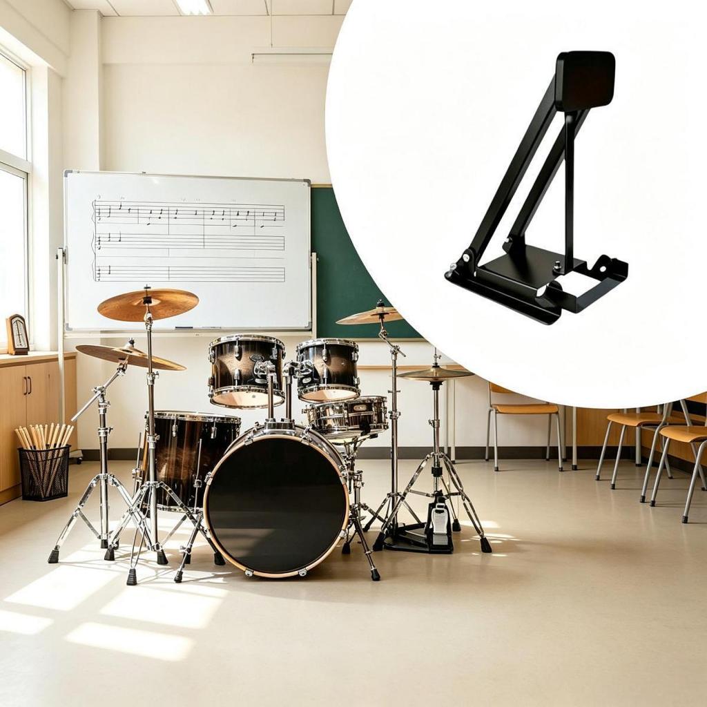Musical Instrument Drum - Pedale Compatto Imbottito per Pratica di