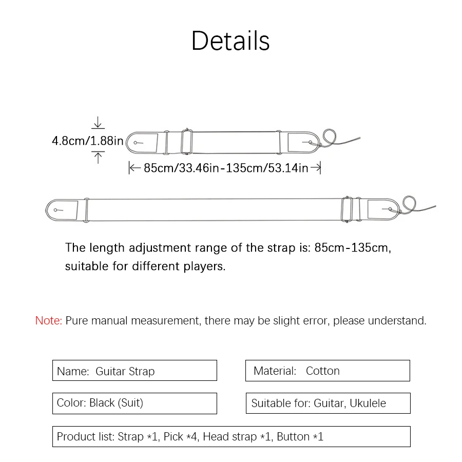Tracolla per chitarra da 7 pez - Musical Instrument Art recensione e prezzo