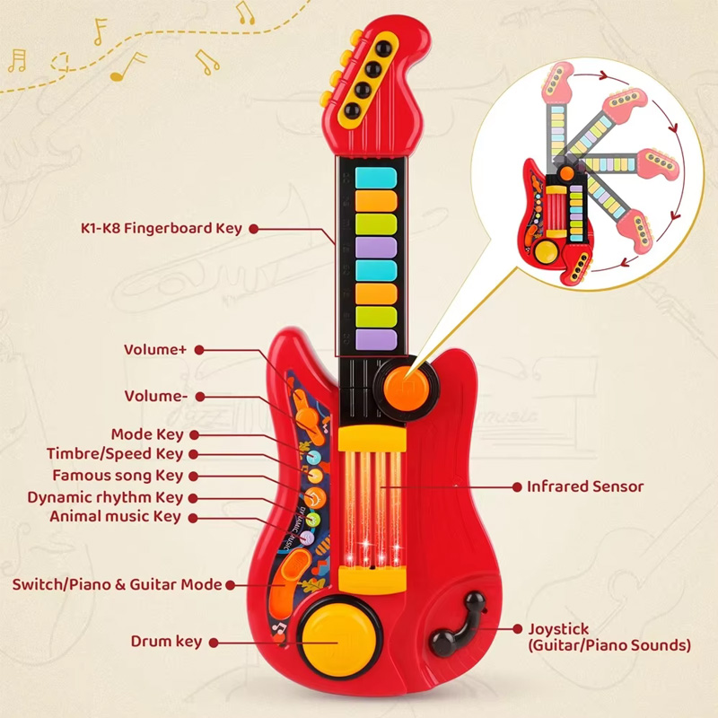 2 in 1 chitarra elettrica per  - Musical Instrument Drawing recensione e prezzo