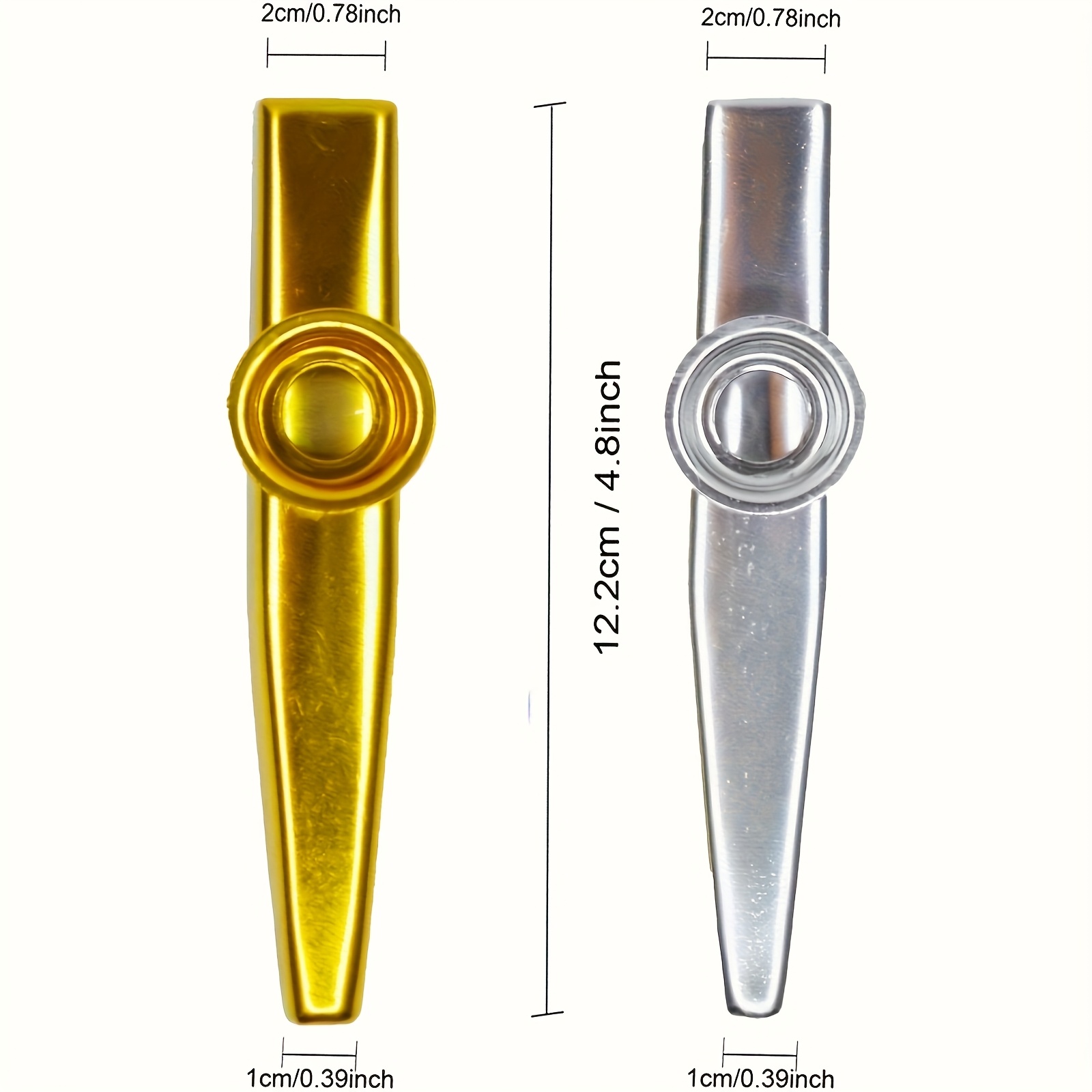 7 pezzi Kazoos in metallo dal  - Musical Instrument Art recensione e prezzo