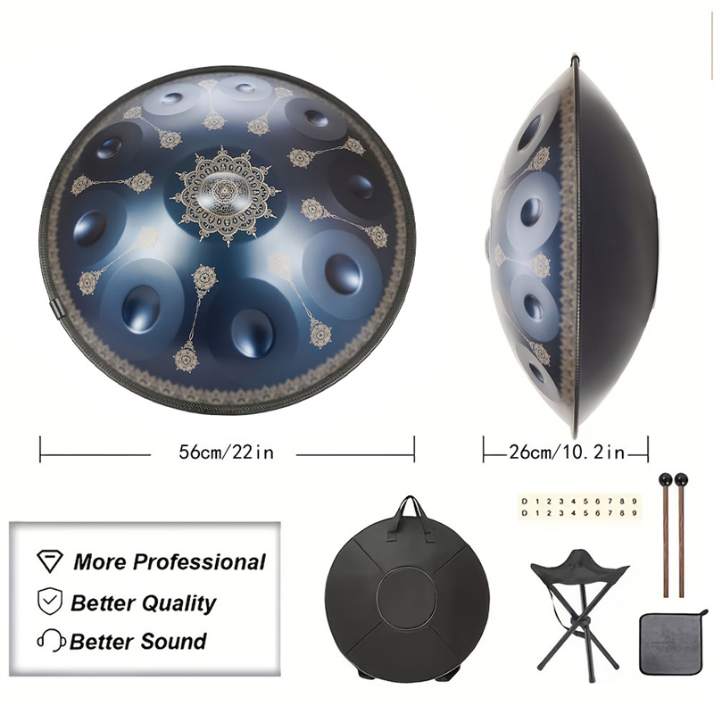 Handpan a 10 note da 22 pollic - Musical Instrument Drum recensione e prezzo