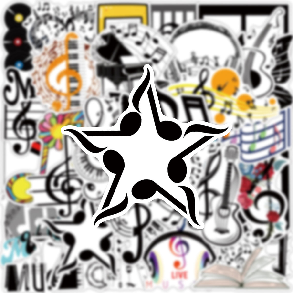 50 Adesivi a Tema Musicale con - Musical Instrument Tabla recensione e prezzo