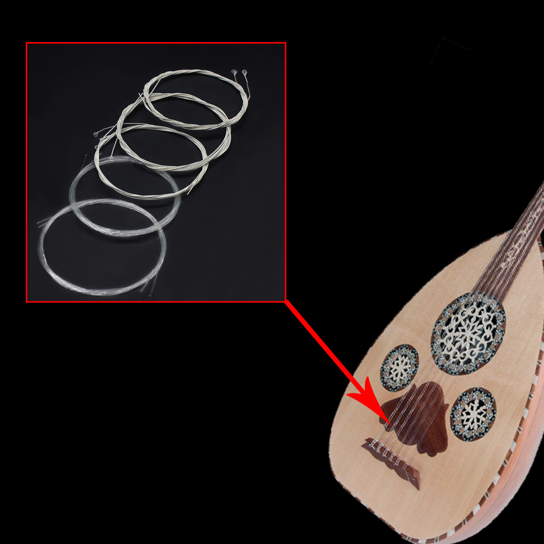 IRIN Oud Strings turchia Oud A - Musical Instrument Oud recensione e prezzo