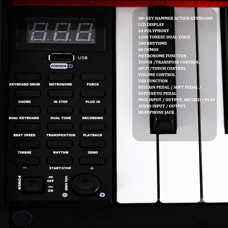 Prezzo Tastiera Pianoforte Str - Musical Instrument Keyboard Price recensione e prezzo