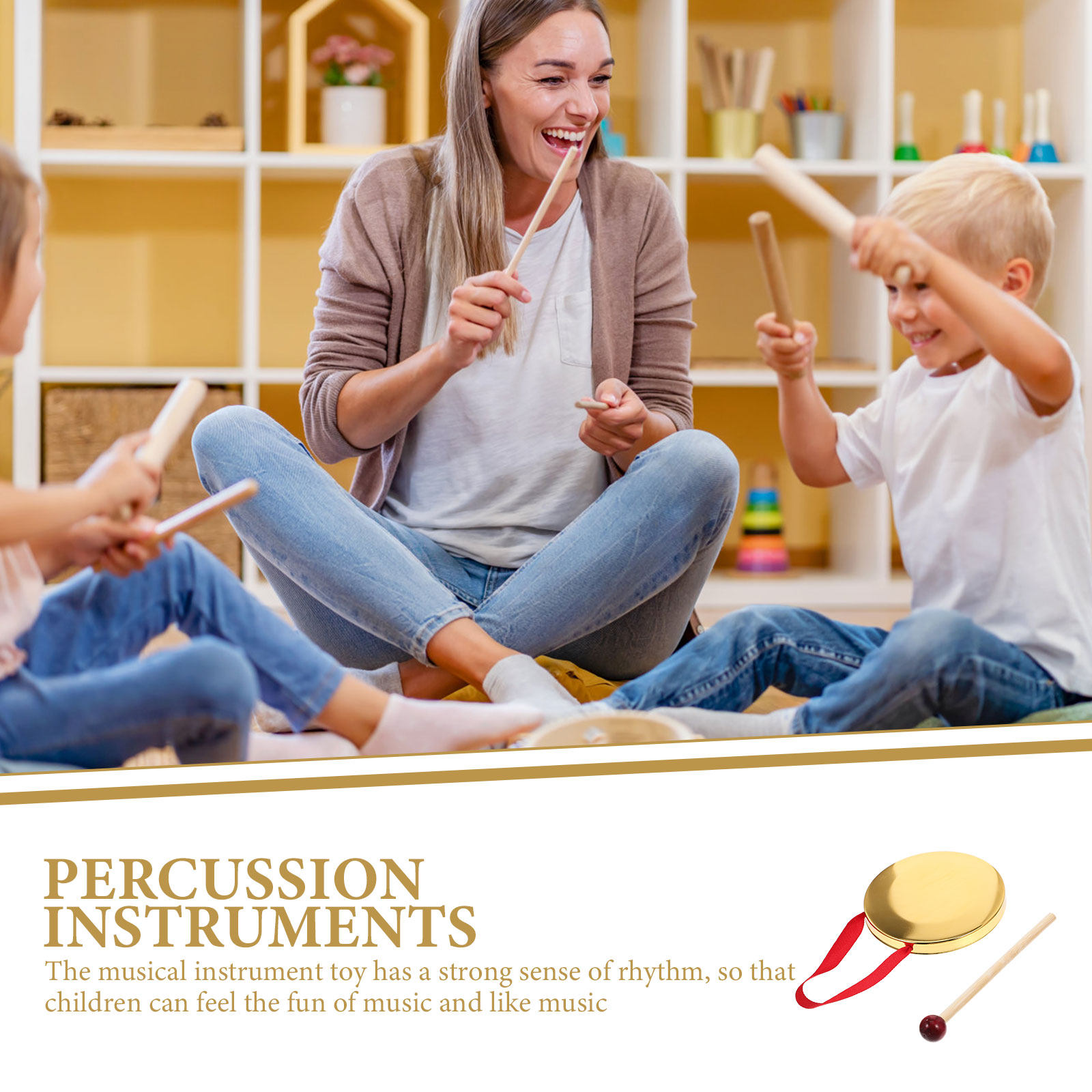 1 Set di Gong Portatile in Met - Musical Instrument Mallet recensione e prezzo