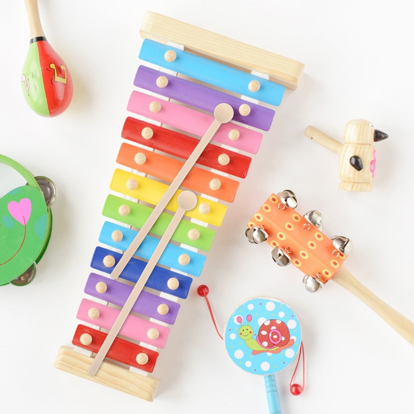 10 Pezzi Bacchette in Legno pe - Musical Instrument Mallet recensione e prezzo